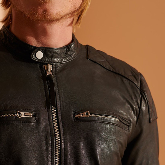 Superdry Ανδρικό δερμάτινο jacket